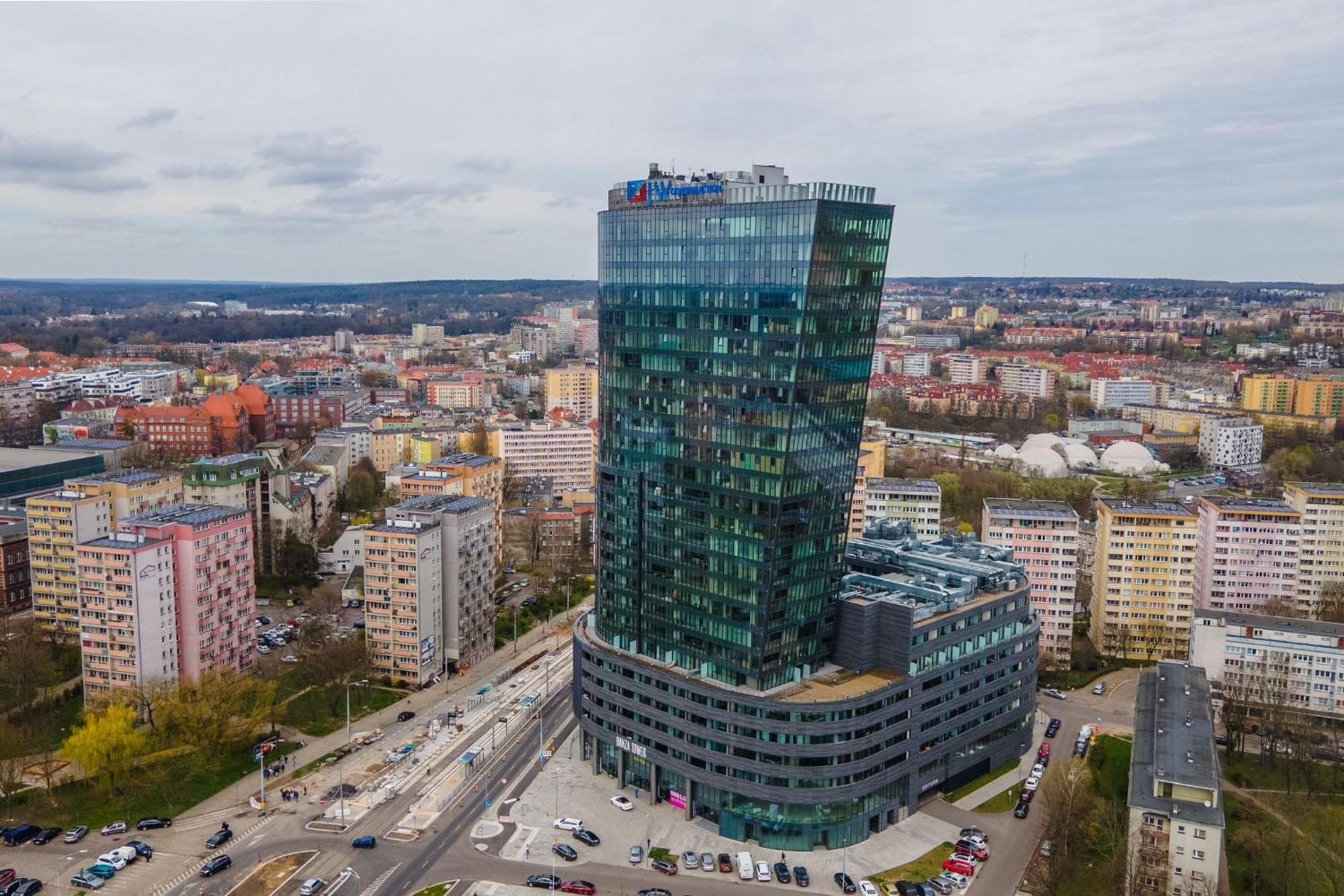 Hanza Tower Lux Sauna&Pool Stettin Exterior foto